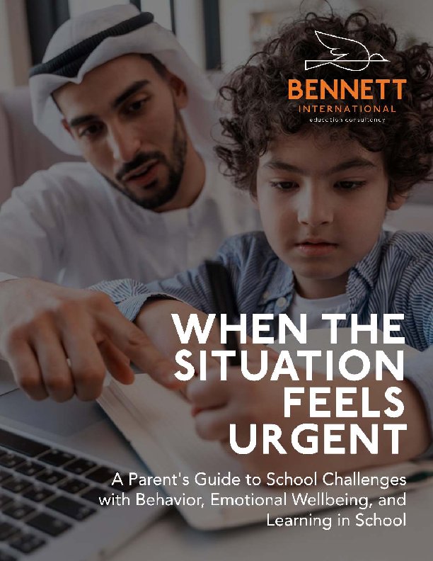 Cover of the Bennett International guide When the Situation Feels Urgent