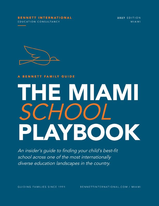 Cover of The Miami School Playbook 2027 by Bennett International